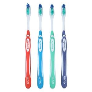 GUM Super Tip Manual Toothbrush Adult Compact Soft 12/Bx