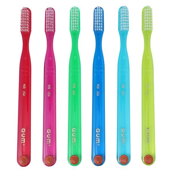 GUM Classic Manual Toothbrush Adult Compact Soft 12/Pk, 12 PK/CA