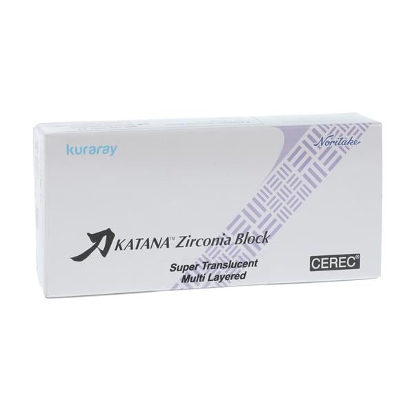 KATANA Zirconia STML Multi Layered Milling Blocks Spr Trns 12Z C2 f/ CRC 2/Bx