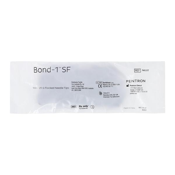 Bond-1 SF Flocked Needle Tips White 25 Gauge 100/Bg