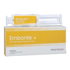 Embonte Zinc-Oxide Eugenol DualMix Temporary Cement White 20 Gm Syr Pkg Ea