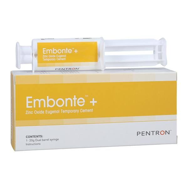 Embonte Zinc-Oxide Eugenol DualMix Temporary Cement White 20 Gm Syr Pkg Ea