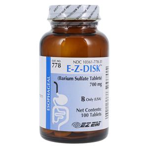 E-Z-Disk Tablets 700mg Bottle 100/Bt Each