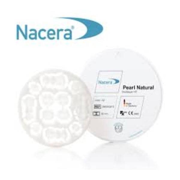 Nacera Pearl Natural Zirconia Disc A4 98.5x25mm Ea