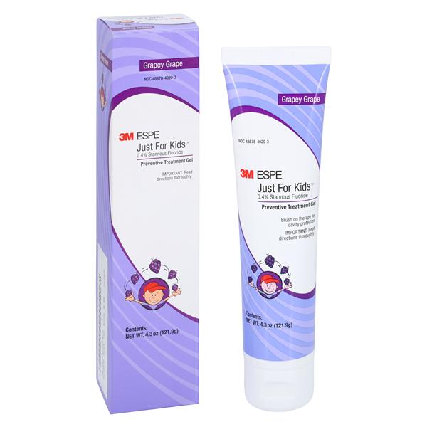 3M™ Just for Kids™ Brush-On Gel 0.4% Stannous Fluoride Grapey Grape 4.3Oz/Bt