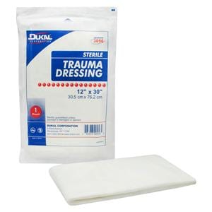Cotton Multi-Trauma Dressing 12x30" Sterile Not Made With Natural Rubber Latex