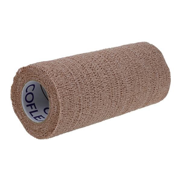CoFlex NL Compression Bandage Elastic 6"x5yd Tan Sterile 12/Ca