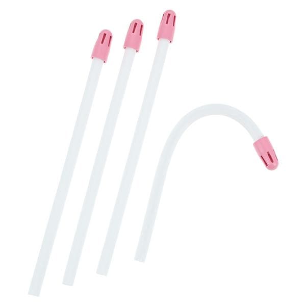 Comfort Plus Saliva Ejectors White / Pink Tip Bubblegum 100/Bg