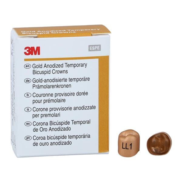 3M™ Unitek™ Crowns Size 1 2nd Lower Left Bicuspid Replacement Crowns 5/Bx