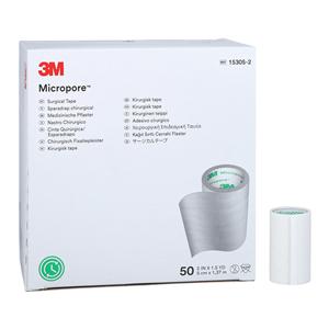 Micropore Surgical Tape Paper 2"x1.5yd White 50Rl/Bx