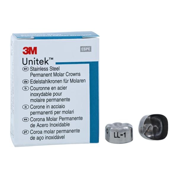 3M™ Unitek™ Crowns Size 1 1st Permanent Lower Left Molar Replacement 5/Bx