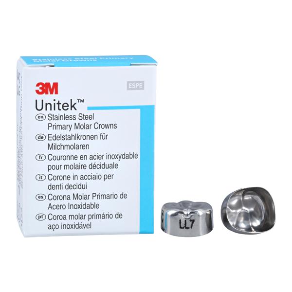 3M™ Unitek™ Crowns Size 7 2nd Primary Lower Left Molar Replacement Crowns 5/Bx