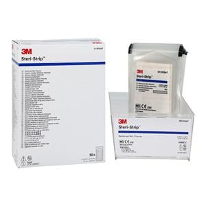 Steri-Strip Skin Closure Strip 1/2x4" Breathable White 50/Bx