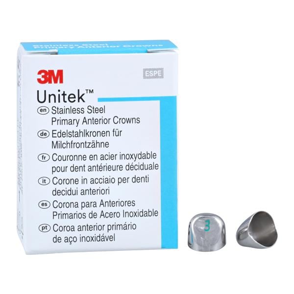 3M™ Unitek™ Crowns Size 3U Primary Anterior Upper Cuspid Replacement 5/Bx