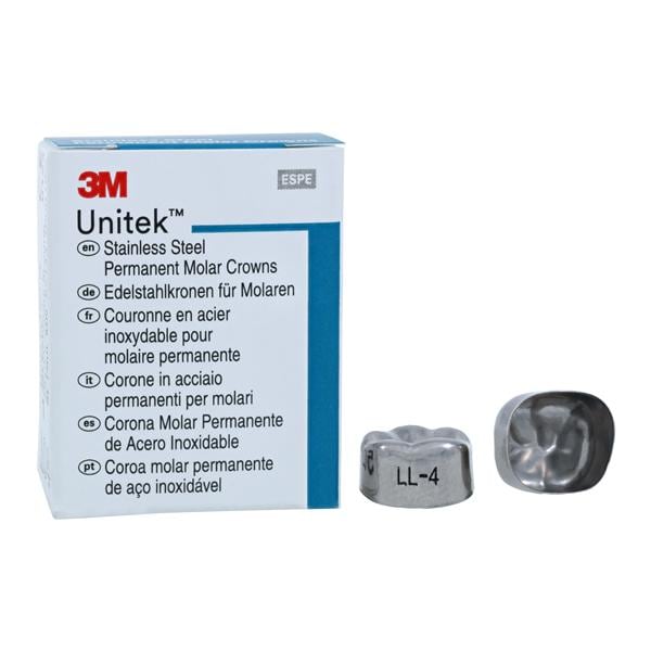 3M™ Unitek™ Crowns Size 4 1st Permanent Lower Left Molar Replacement 5/Bx