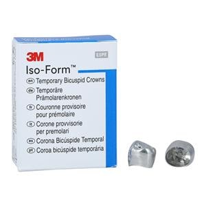 3M™ Iso-Form™ Temporary Crowns Size L52 2nd LRB Replacement Crowns 5/Bx