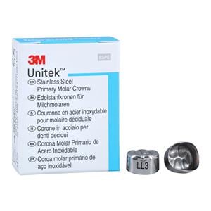 3M™ Unitek™ Crowns Size 3 2nd Primary Lower Left Molar Replacement Crowns 5/Bx