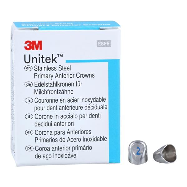 3M™ Unitek™ Crowns Size 2L Primary Anterior Lower Cuspid Replacement Crowns 5/Bx