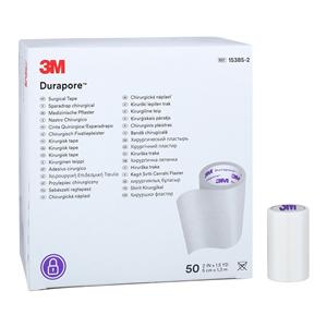Durapore Surgical Tape Silk 2"x1.5yd White Non-Sterile 50/Bx