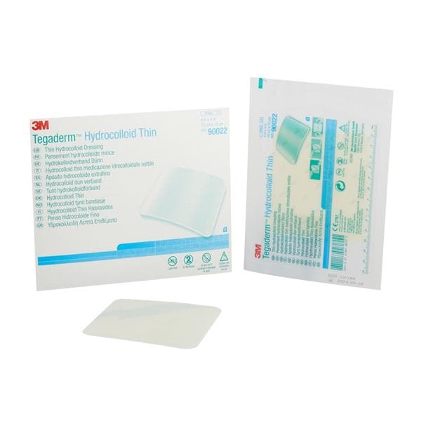 Tegaderm Hydrocolloid Dressing 4x4" Sterile Square Thin Adhesive Trans Abs LF