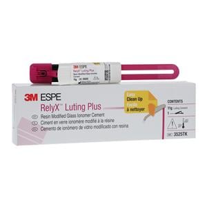3M RelyX Luting Plus Luting Rsn Mod Gls Inmr Clckr Dspnsr Cement 11 Gm Trl Kt Ea