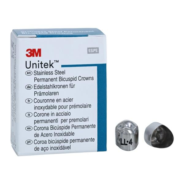 3M™ Unitek™ Crowns Size 4 1st Perm LLB Replacement Crowns 5/Bx