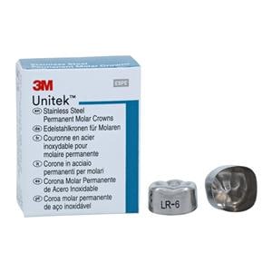 3M™ Unitek™ Crowns Size 6 1st Perm LRM Replacement Crowns 5/Bx