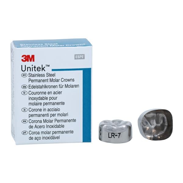3M™ Unitek™ Crowns Size 7 1st Permanent Lower Right Molar Replacement 5/Bx