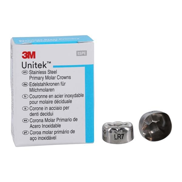3M™ Unitek™ Crowns Size 7 2nd Primary Lower Right Molar Replacement 5/Bx