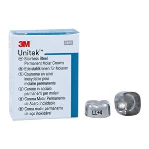 3M™ Unitek™ Crowns Size 4 2nd Permanent Lower Left Molar Replacement Crowns 5/Bx