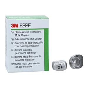 3M Crowns Size 6LR2 1st Permanent Lower Right Molar Replacement Crowns 5/Bx