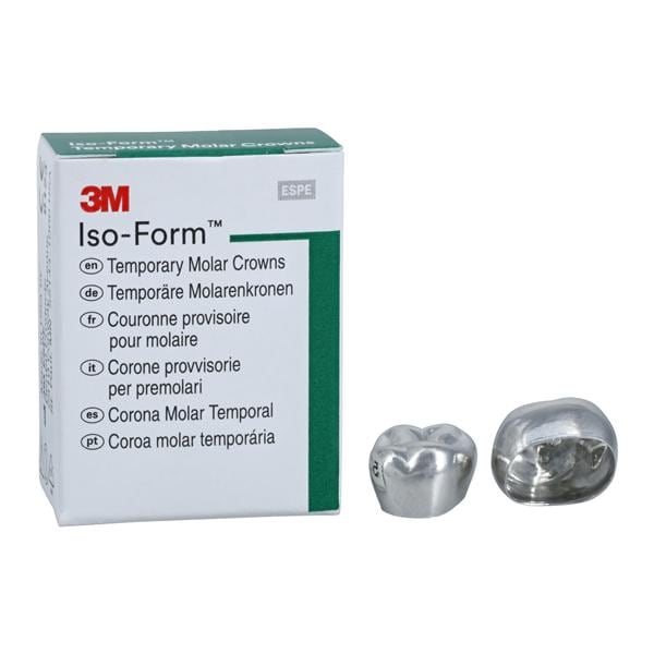 3M™ Iso-Form™ Temporary Crowns Size U78 2nd UR Mol Replacement Crowns 5/Bx