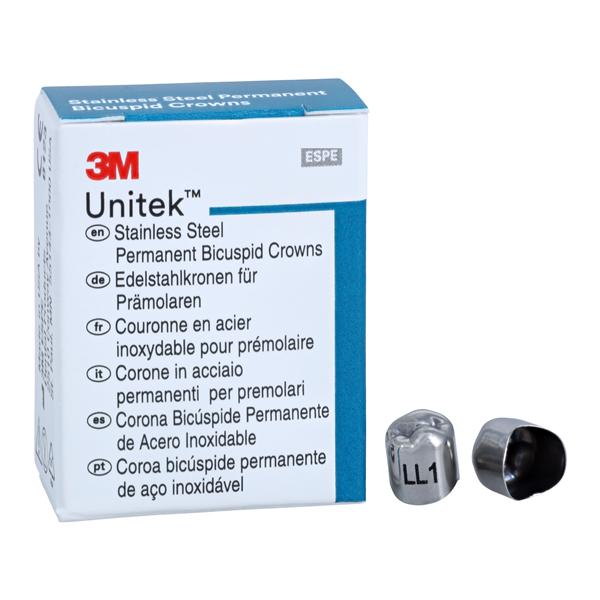 3M™ Unitek™ Crowns Size 1 2nd Perm LLB Replacement Crowns 5/Bx
