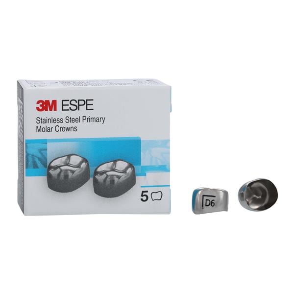 3M™ Crowns Size DLL6 1st Primary Lower Left Molar Replacement 5/Bx