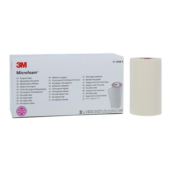 Microfoam Surgical Tape Elastic/Foam 4"x5.5yd White Non-Sterile 3/Bx, 6 BX/CA