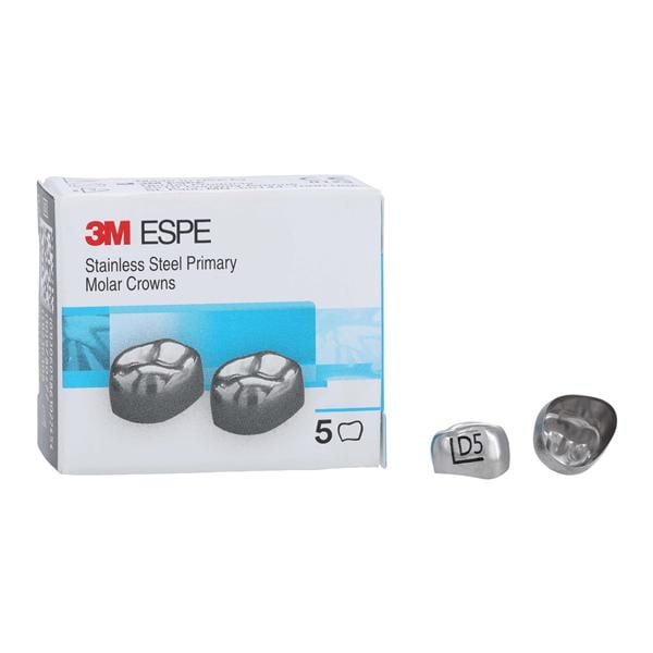3M™ Crowns Size DUL5 1st Primary Upper Left Molar Replacement 5/Bx