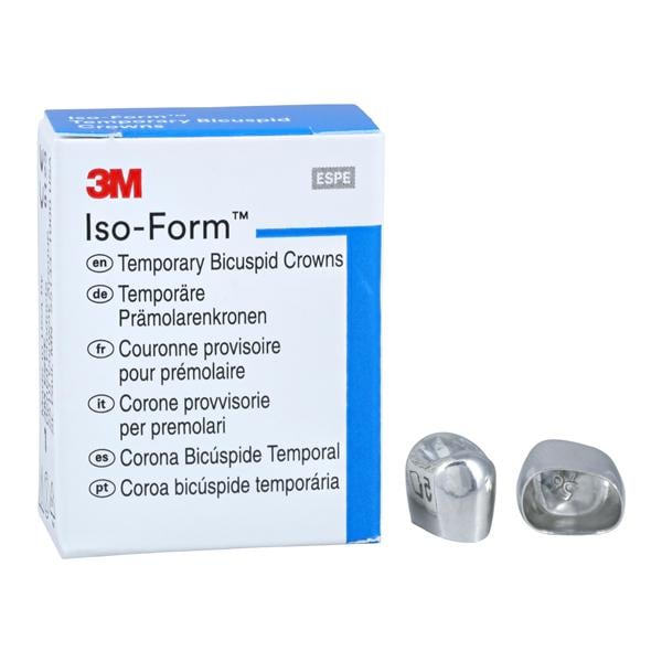 3M™ Iso-Form™ Temporary Crowns Size U56 2nd UR Bic Replacement Crowns 5/Bx
