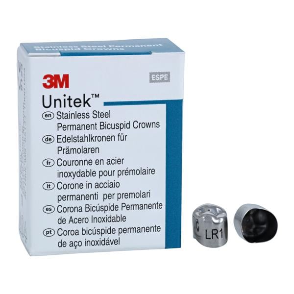 3M™ Unitek™ Crowns Size 1 2nd Perm LRB Replacement Crowns 5/Bx