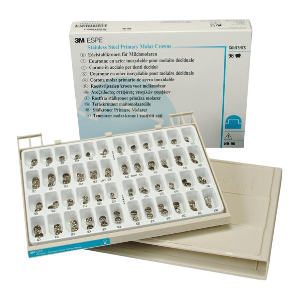 3M™ Crowns Size Assorted Primary Molar Set 96/Bx