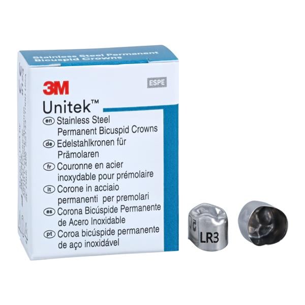 3M™ Unitek™ Crowns Size 3 2nd Perm LRB Replacement Crowns 5/Bx