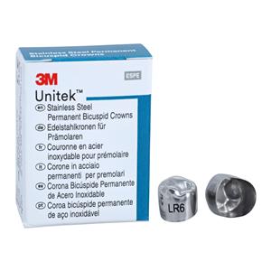 3M™ Unitek™ Crowns Size 6 2nd Perm LRB Replacement Crowns 5/Bx