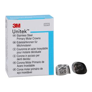 3M™ Unitek™ Crowns Size 6 1st Primary Lower Left Molar Replacement Crowns 5/Bx