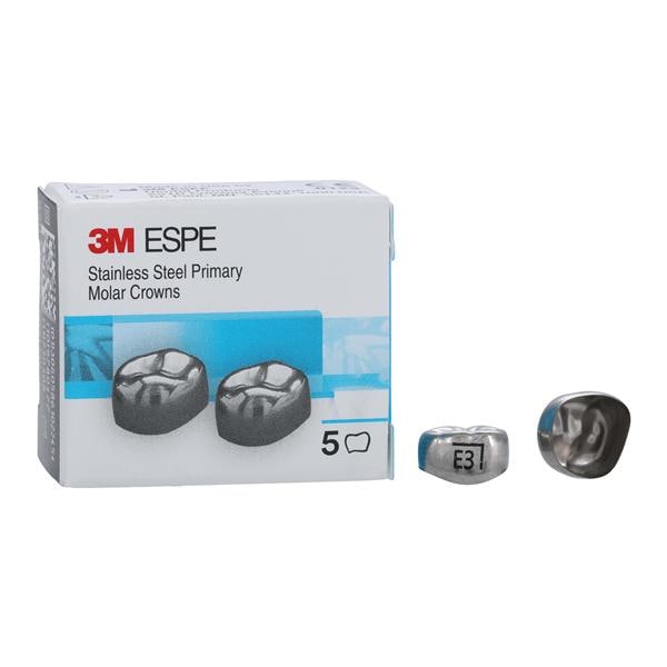 3M™ Crowns Size ELR3 2nd Primary Lower Right Molar Replacement 5/Bx