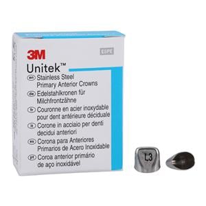 3M™ Unitek™ Crowns Size 3UL Primary Anterior Upper Left Central Refill 5/Bx