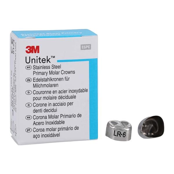 3M™ Unitek™ Crowns Size 6 1st Primary Lower Right Molar Replacement Crowns 5/Bx