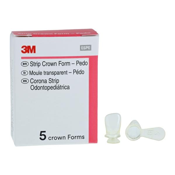 3M™ Unitek™ Strip Crown Form Size 3 Replacement Crowns Prim Upr Lft Lat 5/Bx