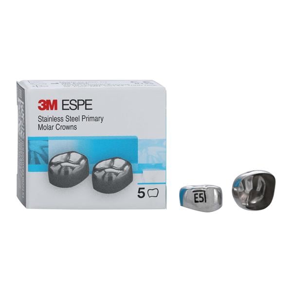 3M™ Crowns Size ELR5 2nd Primary Lower Right Molar Replacement 5/Bx
