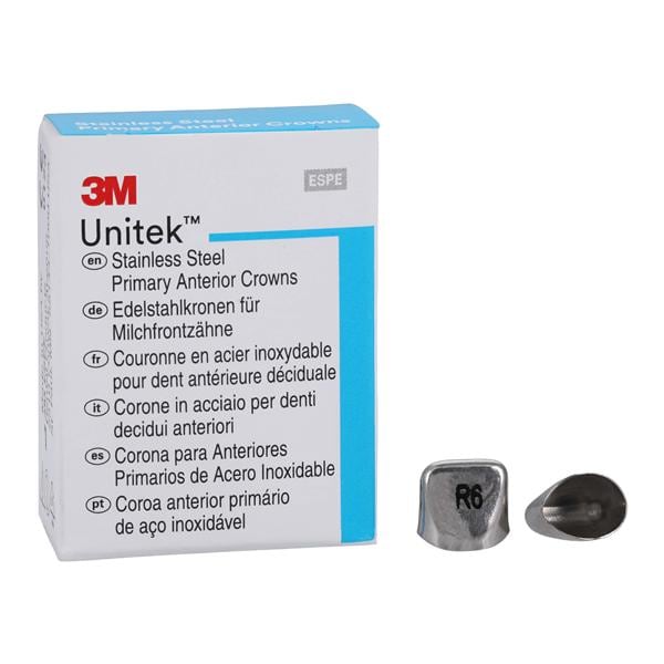3M™ Unitek™ Crowns Size 6UR Primary Anterior Upper Right Central Refill 5/Bx
