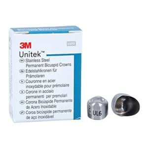 3M™ Unitek™ Crowns Size 6 1st Perm ULB Replacement Crowns 5/Bx