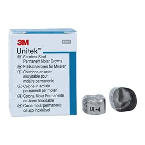 3M™ Unitek™ Crowns Size 4 1st Permanent Upper Left Molar Replacement Crowns 5/Bx